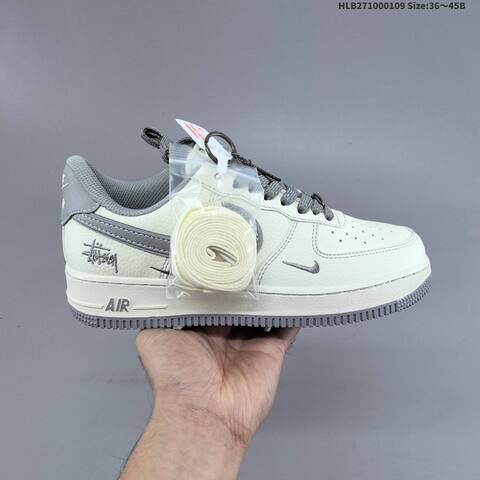 Nike Air Force 1 07 White Navy Grey EU 36 45 Sneaker EU 36-45 - Unisex (BS-62116)