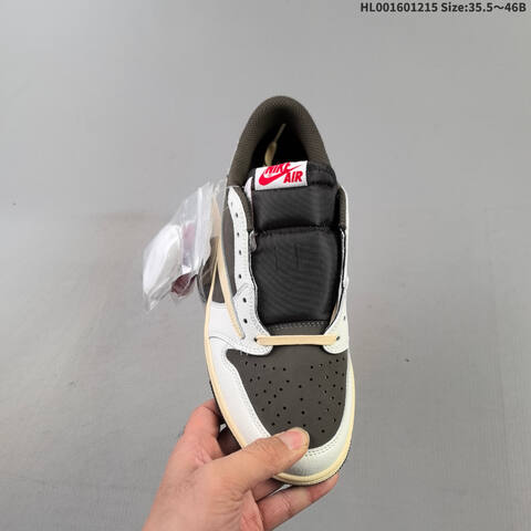 Travis Scott x Air Jordan 1 Low Reverse Mocha 3 0 AIR JORDAN 1 Aj1 Lifestyle (BS-67428)