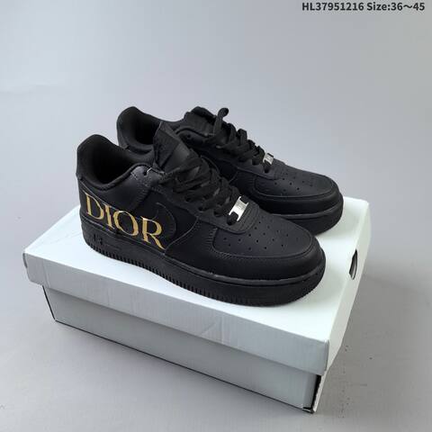 Nike Air Force 1 07 White Gold Black EU 36-45 Sneaker - Unisex (BS-62634)