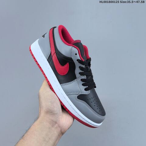 Air Jordan 1 Low Red Cement AIR JORDAN 1 Aj1 Lifestyle (BS-66837)