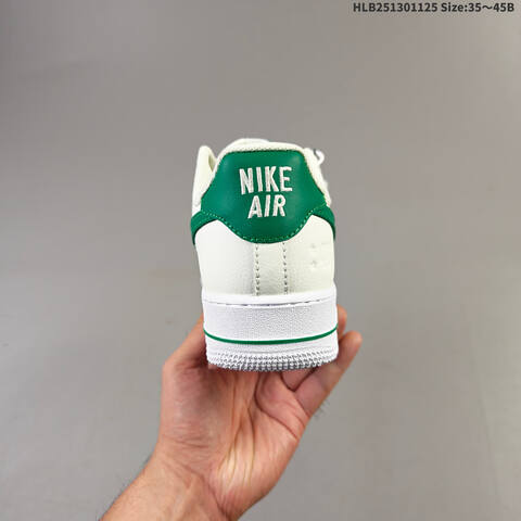 Nike Air Force 1 07 Sail White Green Gold EU 35-45 Sneaker - Unisex (BS-63071)