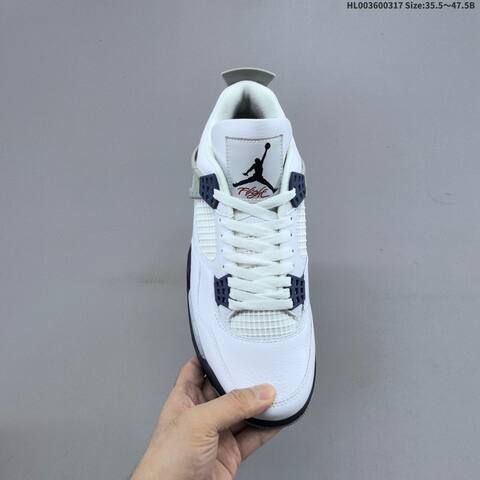 Air Jordan 4 Retro Midnight Navy AIR JORDAN 4 Aj4 Lifestyle (BS-66520)