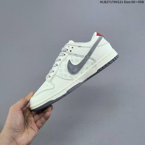 Nike Dunk SB Low Off White Grey Red Beige EU 36-45 Skate Shoe - Unisex (BS-61851)