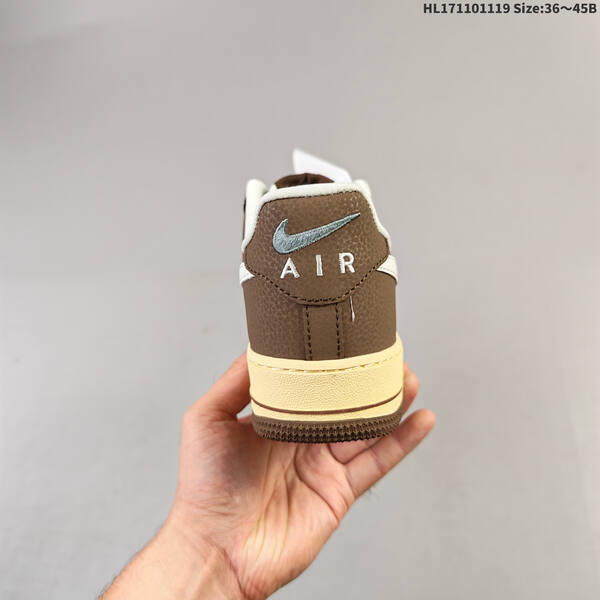 Nike Air Force 1 07 brown off white dark green pale yellow EU 36 45 sneaker EU 36-45