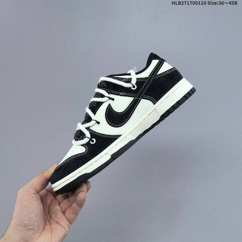 Nike SB Dunk Low Off White Black Dark Grey EU 36-45 Skate Shoe - Unisex (BS-62089)