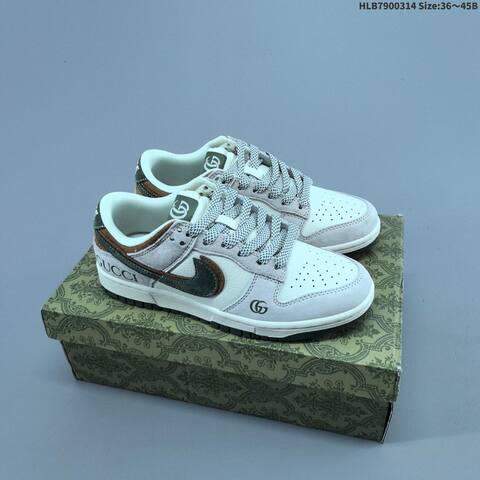 Nike Dunk Low Off White Grey Blue EU 36-45 Skate Shoe - Unisex (BS-61325)