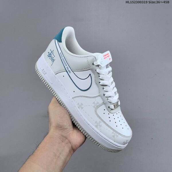 Nike Air Force 1 Low white light grey teal EU 36-45 sneaker
