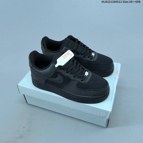 Nike Air Force 1 07 All Black EU 36 45 Sneaker EU 36-45 - Unisex (BS-60391)