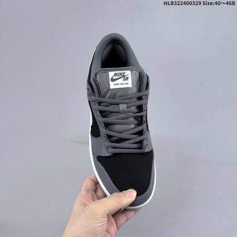 Nike Dunk SB Low Grey Black White EU 40-46 Skate Shoe - Men's (BS-61047)