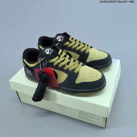 Nike SB Dunk Low Pro Supreme Black Olive Green EU 36-46 Skate Shoe - Unisex (BS-61454)