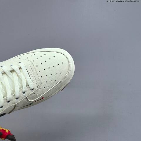 Nike Air Force 1 07 LV8 Off White Dark Green Red EU 36-45 Skate Shoe - Unisex (BS-61560)