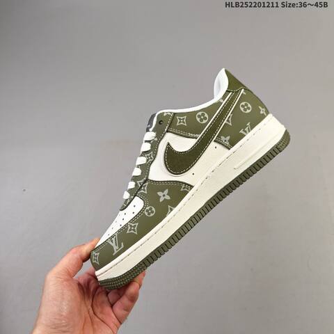 Nike Air Force 1 07 Off White Navy Blue Red EU 36-45 Sneaker - Unisex (BS-62769)