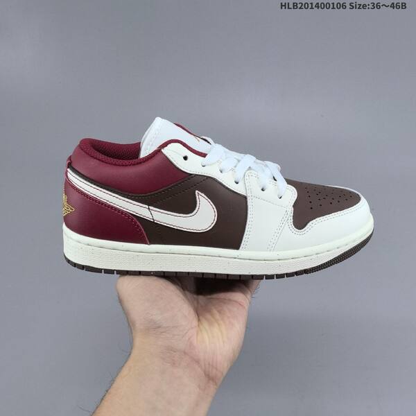 Jordan Air Jordan 1 Low OG white/brown/burgundy EU 36-46 basketball