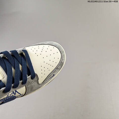 Nike SB Dunk Low Retro DIY Sail Navy Blue White Grey EU 36-45 Skate Shoe - Unisex (BS-62781)