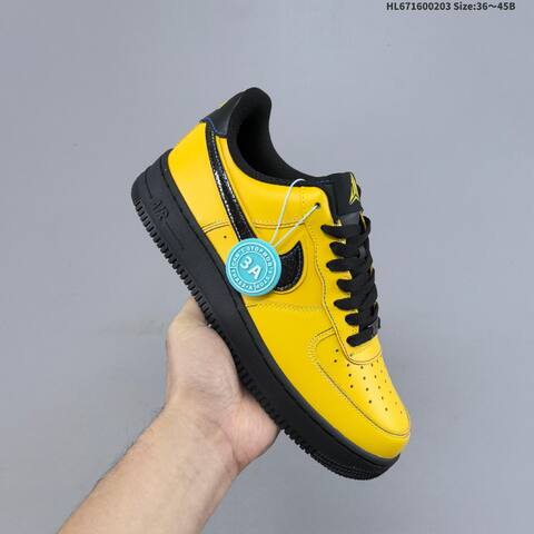 Nike Air Force 1 07 Low Yellow Black EU 36-45 Sneaker - Unisex (BS-61553)