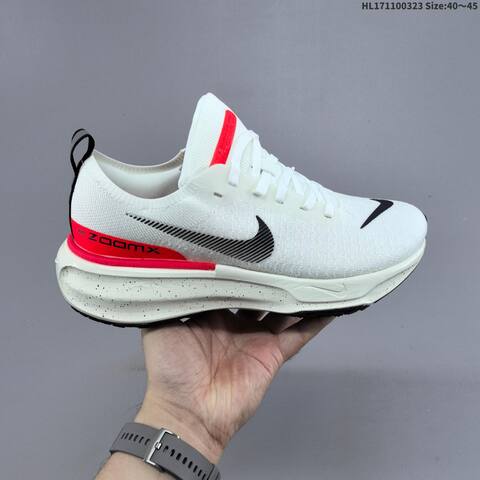 Nike ZoomX Invincible Run FK 3 DR2660-001 White Black Red Cream EU 40-45 Running Shoe - Men's (BS-61162)
