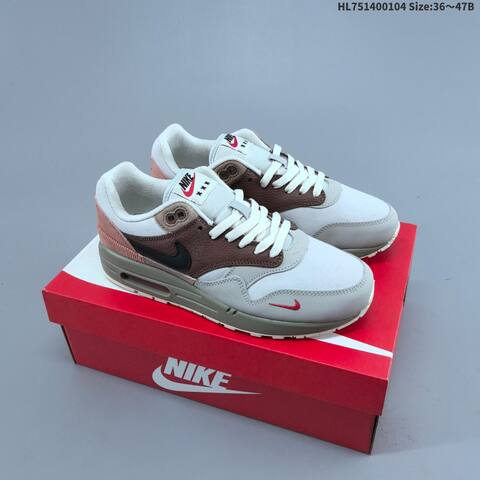 Nike Air Max 1 White Grey Blue Neon Volt Navy Green EU 36-47 Sneaker - Unisex (BS-62252)
