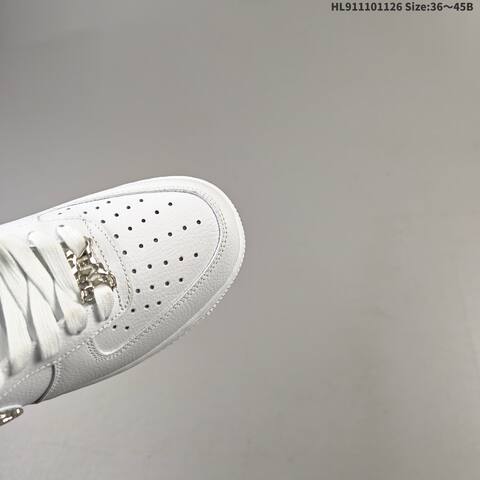Nike Air Force 1 07 White Metallic Silver Gold EU 36-45 Sneaker - Unisex (BS-63034)