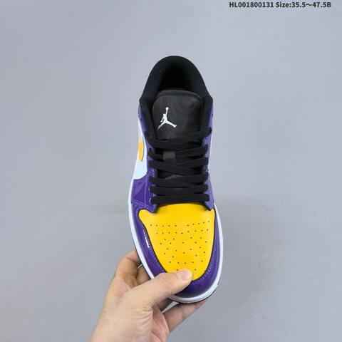 Air Jordan 1 Low Lakers AIR JORDAN 1 Aj1 1 Jordan Ai Lifestyle (BS-66744)