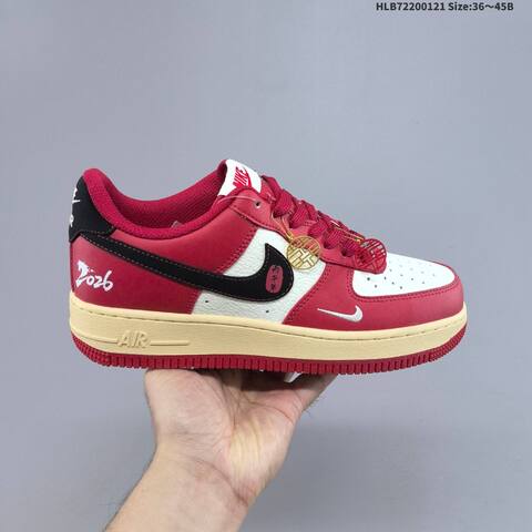 Nike Air Force 1 07 LV8 White Navy Red EU 36-45 Sneaker - Unisex (BS-61859)