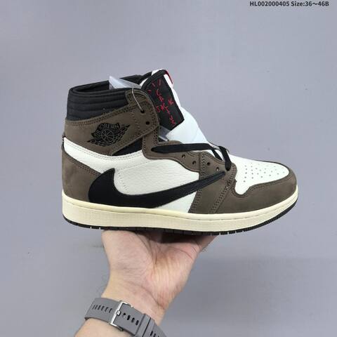 Travis Scott x Air Jordan 1 High OG TS SP AIR JORDAN 1 Aj1 Lifestyle (BS-66311)