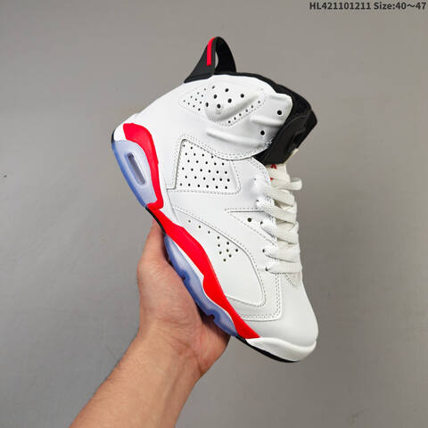 Air Jordan 6 Retro Infrared White AIR JORDAN 6 Aj6 Lifestyle (BS-67496)