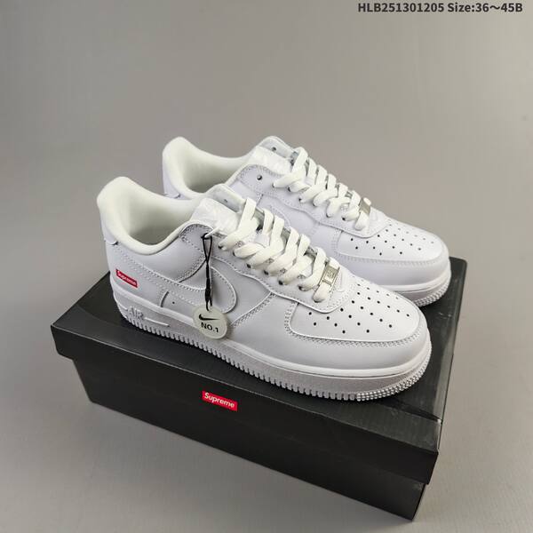 Nike Air Force 1 07 Supreme black white red EU 36-45 sneaker