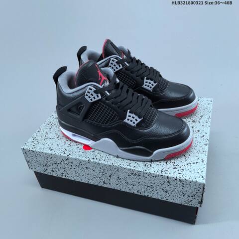 Air Jordan 4 Retro OG Cement AIR JORDAN 4 Aj4 Lifestyle (BS-66483)