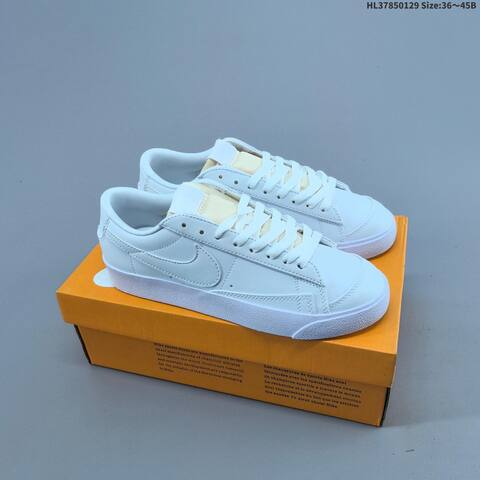 Nike Blazer Low 77 White Black Sail EU 36-45 Skate Shoe - Unisex (BS-61679)