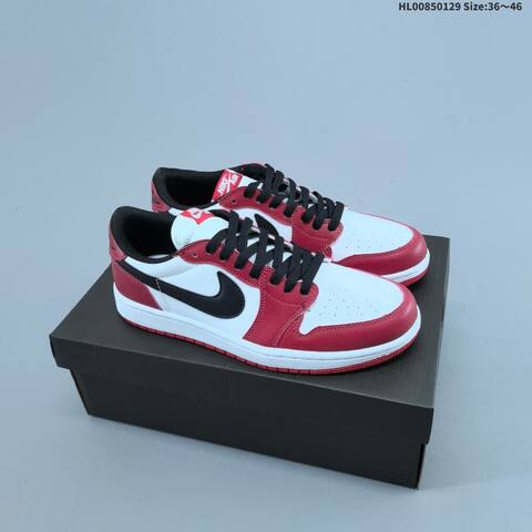 Air Jordan 1 Low OG Black Muslin Varsity Red Replica AIR JORDAN 1 Aj1 Lifestyle (BS-66780)