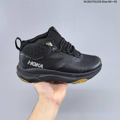 HOKA Transport Hike GTX Black Gum EU 40-45 Trail Shoe Trail Running Sneakers - Men's (BS-69416)
