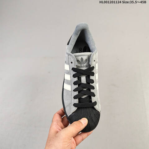 Adidas Superstar 2 Grey Black Cream White EU 35 5-45 Skate Shoe - Unisex (BS-65495)
