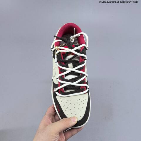 Nike Dunk SB Low Light Beige Black Red White EU 36-45 Skate Shoe - Unisex (BS-61960)