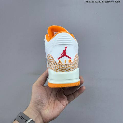 Air Jordan 3 Retro Orange Citrus AIR JORDAN 3 Aj3 Lifestyle (BS-66476)