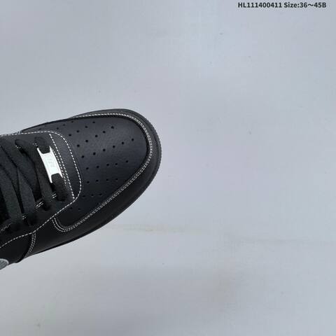 Nike Air Force 1 07 Black Silver EU 36-45 Sneaker - Unisex (BS-60813)