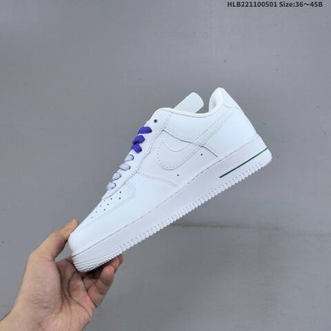 Nike Air Force 1 07 White Purple Green EU 36-45 Sneaker - Unisex (BS-60547)