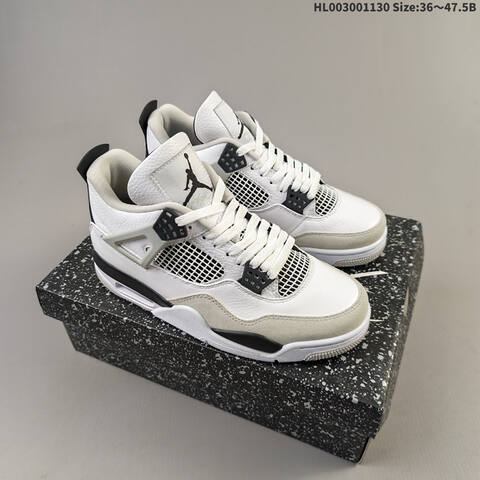 Air Jordan 4 Retro Military Black AIR JORDAN 4 Aj4 Lifestyle (BS-67600)