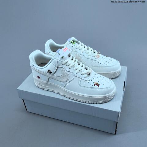 Nike Air Force 1 07 Low Join Forces IQ1143 100 Off White Light Beige Red Yellow EU 36 45 Sneaker EU 36-45 - Unisex (BS-61826)