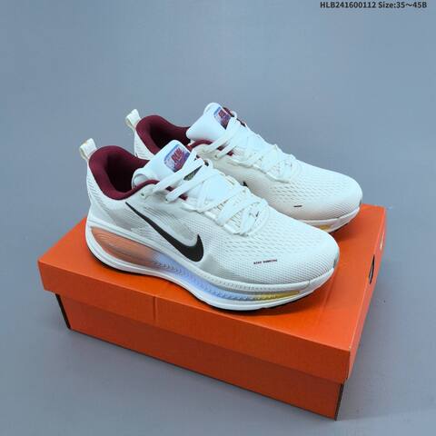 Nike Vomero Plus ReactX Air Zoom Sail Dark Brown Burgundy Orange EU 35-45 Running Shoe - Unisex (BS-62030)