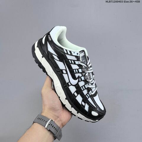 Nike P-6000 Black White Light Gray EU 36-45 Running Shoe - Unisex (BS-60962)