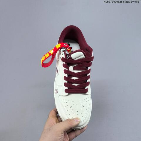 Nike Dunk SB Low Off White Burgundy Red EU 36-45 Skate Shoe - Unisex (BS-61686)