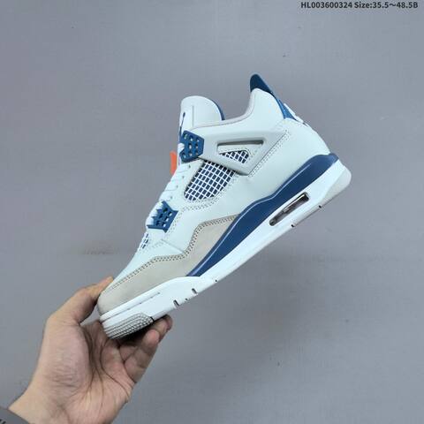 Air Jordan 4 Retro Military Blue AIR JORDAN 4 Aj4 Lifestyle (BS-66449)