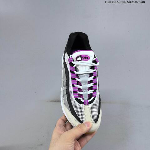 Nike Air Max 95 TT HF7545-100 White Grey Black Purple Beige EU 36-48 Running Shoe - Unisex (BS-60474)