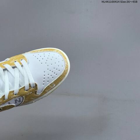 Nike Dunk SB Low White Yellow Grey Cream EU 36-45 Skate Shoe - Unisex (BS-60742)