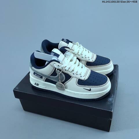 Nike Air Force 1 07 Low White Beige Brown Black Red EU 36-45 Sneaker - Unisex (BS-61650)