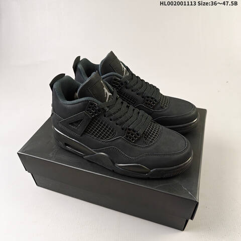 Air Jordan 4 Retro Black Cat Replica AIR JORDAN 4 Aj4 Lifestyle (BS-67824)