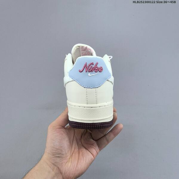 Nike Air Force 1 07 Low beige light pink light blue dark brown white EU 36-45 sneaker