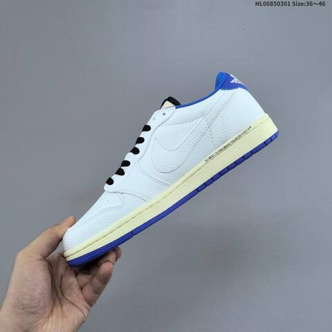 Travis Scott x Fragment Design x Air Jordan 1 Low OG AIR JORDAN 1 Aj1 Lifestyle (BS-66647)