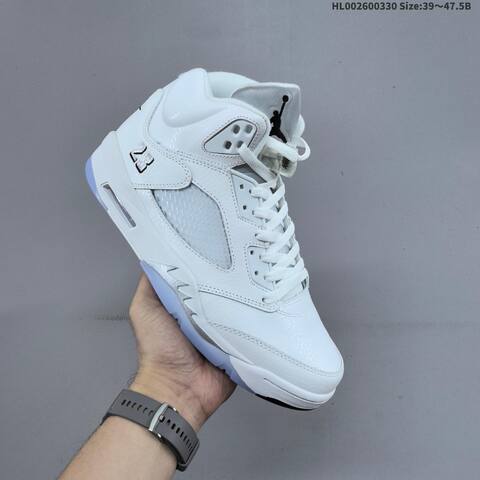 Air Jordan 5 Retro Metallic White Replica AIR JORDAN 5 Aj5 Lifestyle (BS-66402)