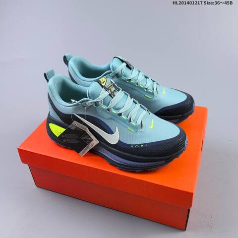 Nike Vomero 18 GTX ReactX Air Zoom Black Pink White Light Blue Orange EU 36-45 Running Shoe - Unisex (BS-62621)